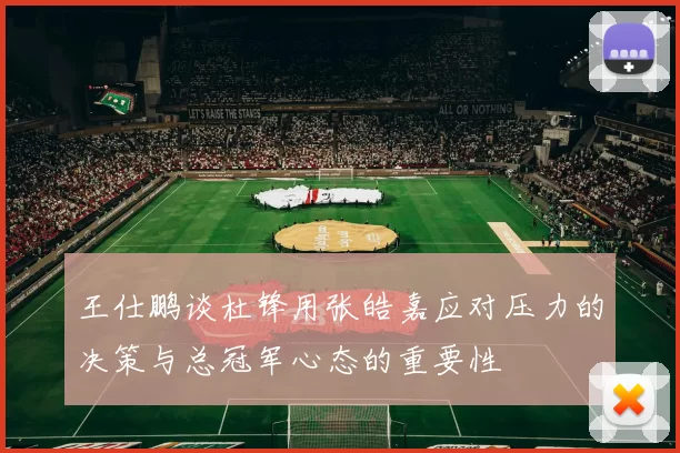 王仕鹏谈杜锋用张皓嘉应对压力的决策与总冠军心态的重要性