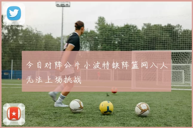 今日对阵公牛小波特缺阵篮网八人无法上场挑战